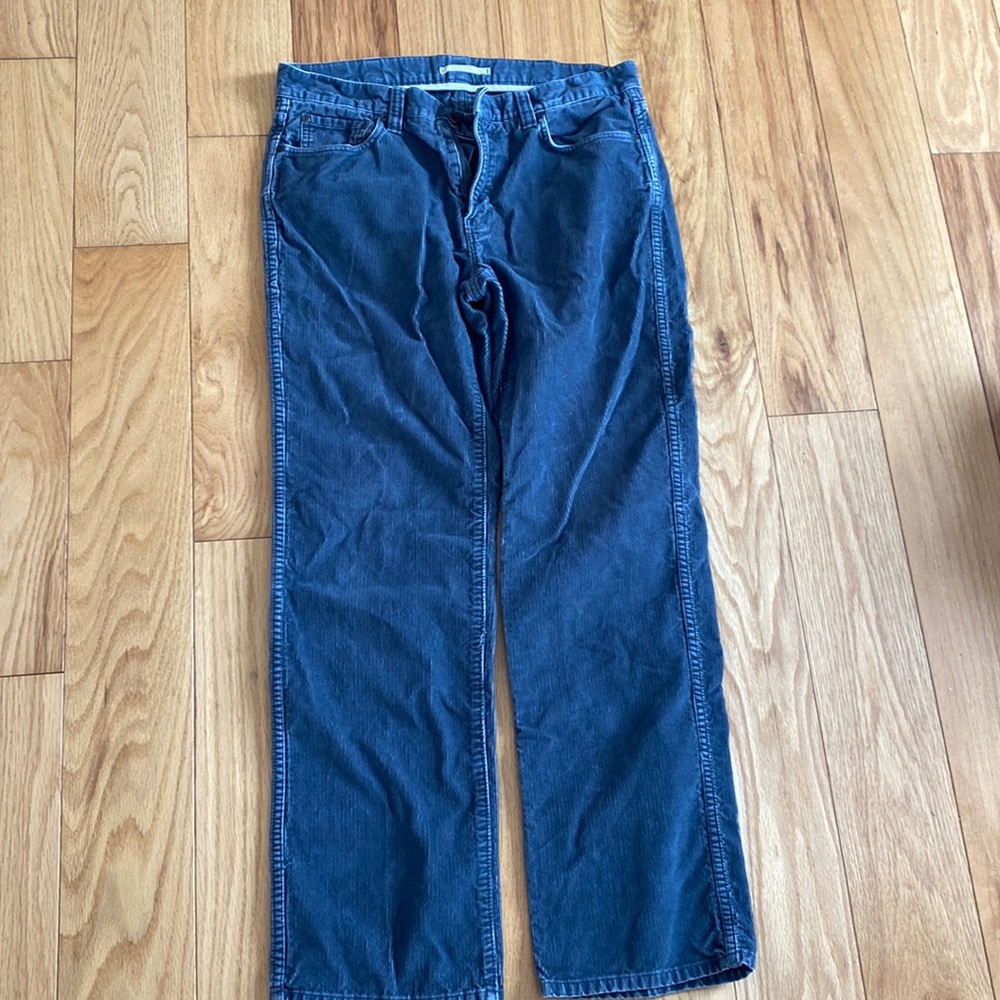 Grey LL Bean corduroy pants.  35x32 standard fit.